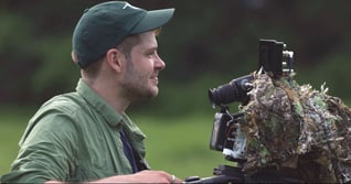 Russell Laman with a video camera